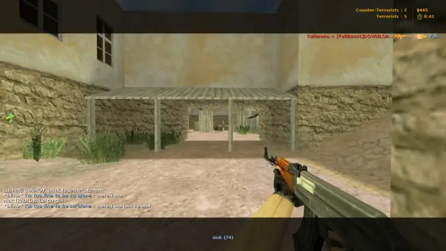 Jeden zo silných screenshotov Counter Strike 1.6 Classic